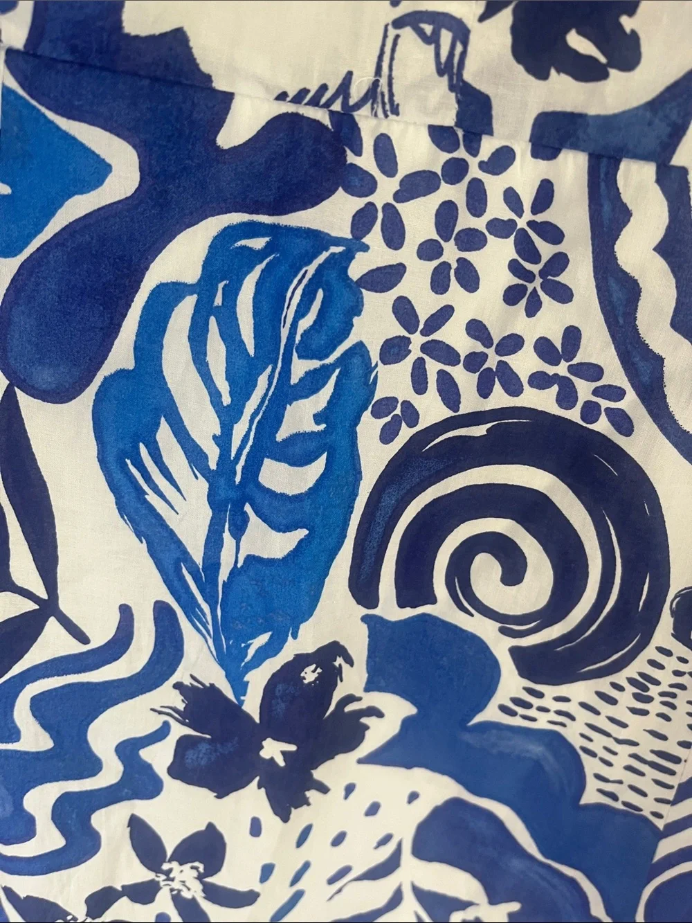 By & By Blue & White Floral Cotton Summer Dress